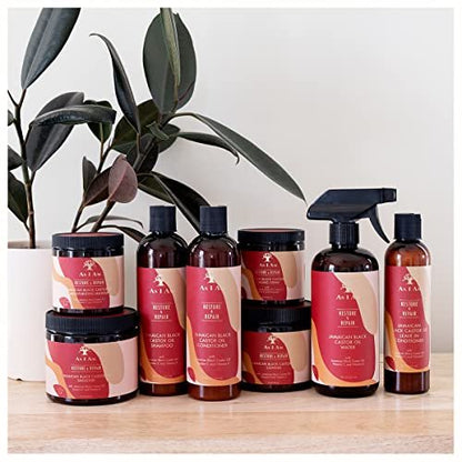 As I Am JBCO Water Nano Curl Strengthener - 16 oz - Jamaican Black Castor Oil, Vitamin C & E - Moisturizes, Detangles, Anti-Frizz for Curly Hair