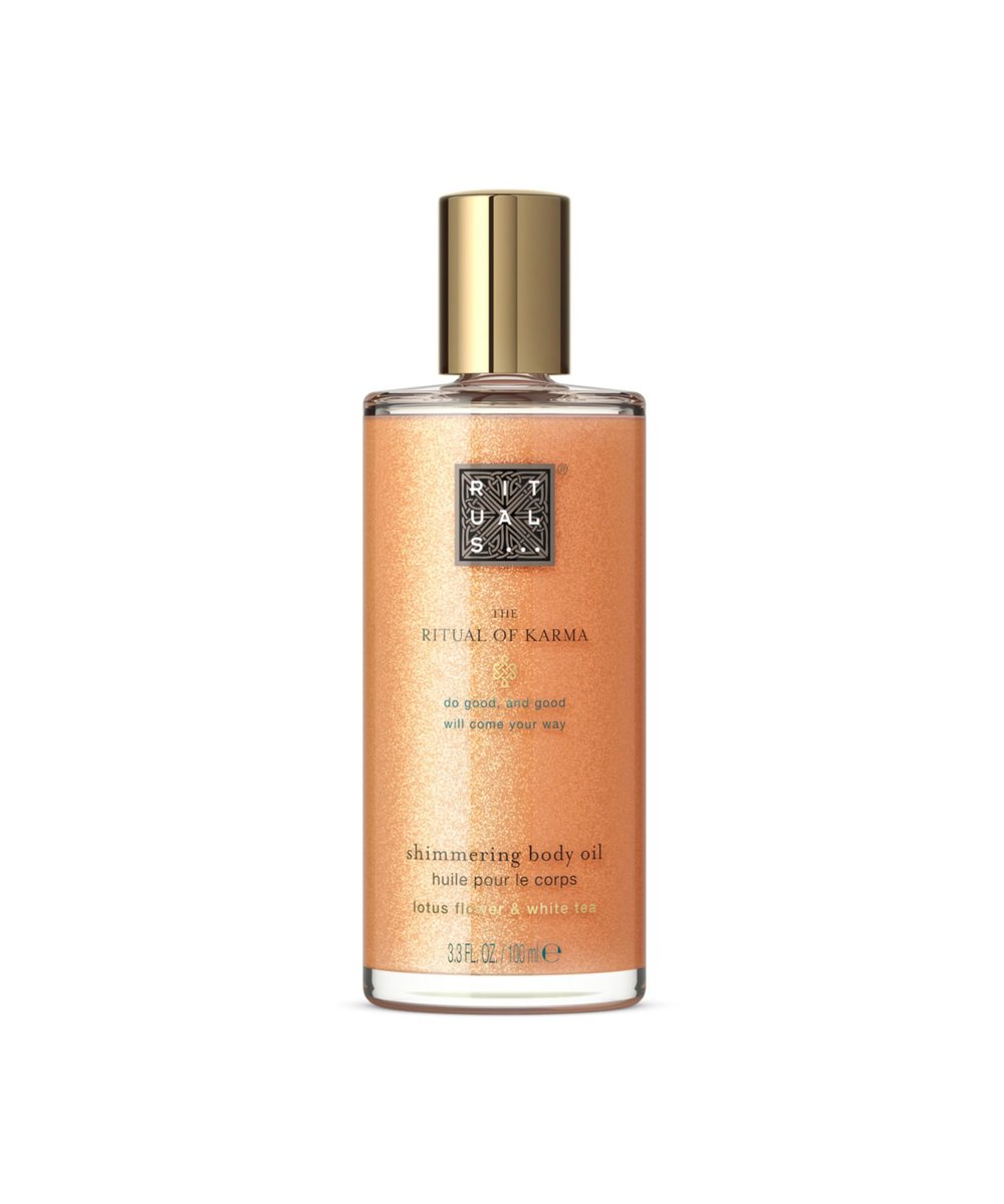 Rituals The Ritual of Karma Shimmering Body Oil - 3.3 oz | Unisex Glowing Skin Oil - görsel 2