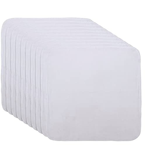 Organic Cotton Facial Cleansing Cloths - Set of 10 Reusable & Washable Muslin Makeup Remover Wipes - Extremely Soft Cotton Facial Exfoliator Avelisse