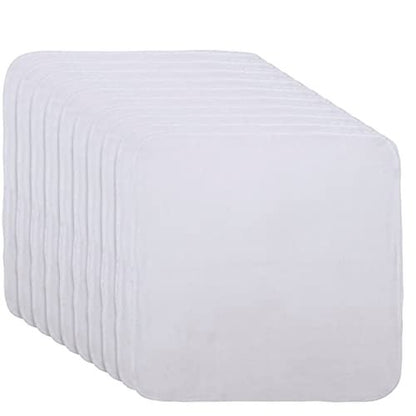 Organic Cotton Facial Cleansing Cloths - Set of 10 Reusable & Washable Muslin Makeup Remover Wipes - Extremely Soft Cotton Facial Exfoliator Avelisse
