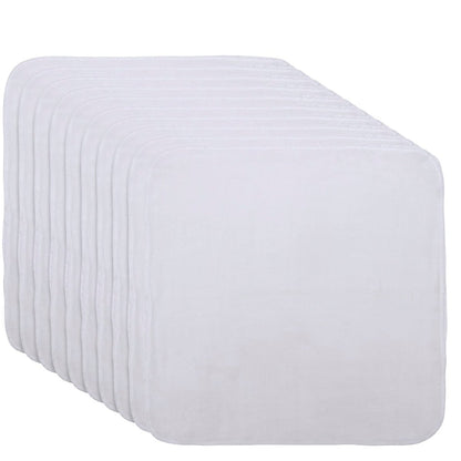 Organic Cotton Facial Cleansing Cloths - Set of 10 Reusable & Washable Muslin Makeup Remover Wipes - Extremely Soft Cotton Facial Exfoliator Avelisse