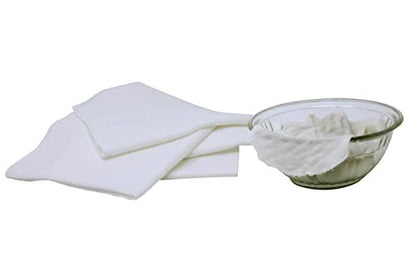 Organic Cotton Facial Cleansing Cloths - Set of 10 Reusable & Washable Muslin Makeup Remover Wipes - Extremely Soft Cotton Facial Exfoliator Avelisse
