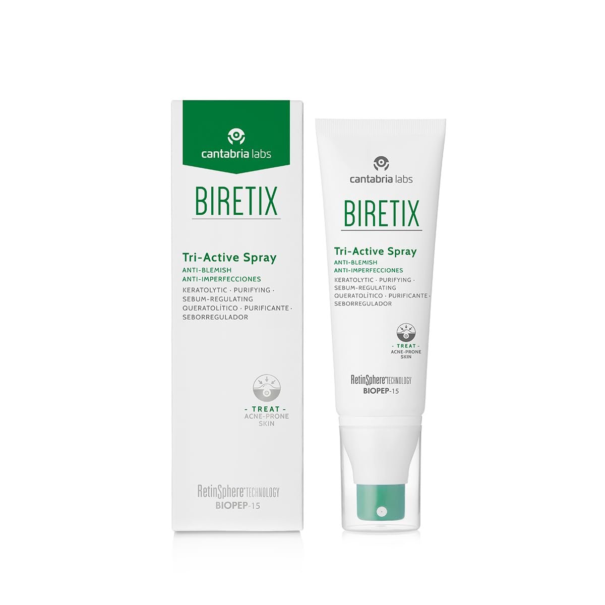 Biretix Tri-Active Spray - 3.38 Fl Oz Daily Face Mist for Hydration & Acne Control Avelisse