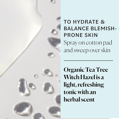 Sky Organics Organic Tea Tree & Witch Hazel Purifying Facial Toner for Blemish-Prone Skin, 8 fl oz Avelisse