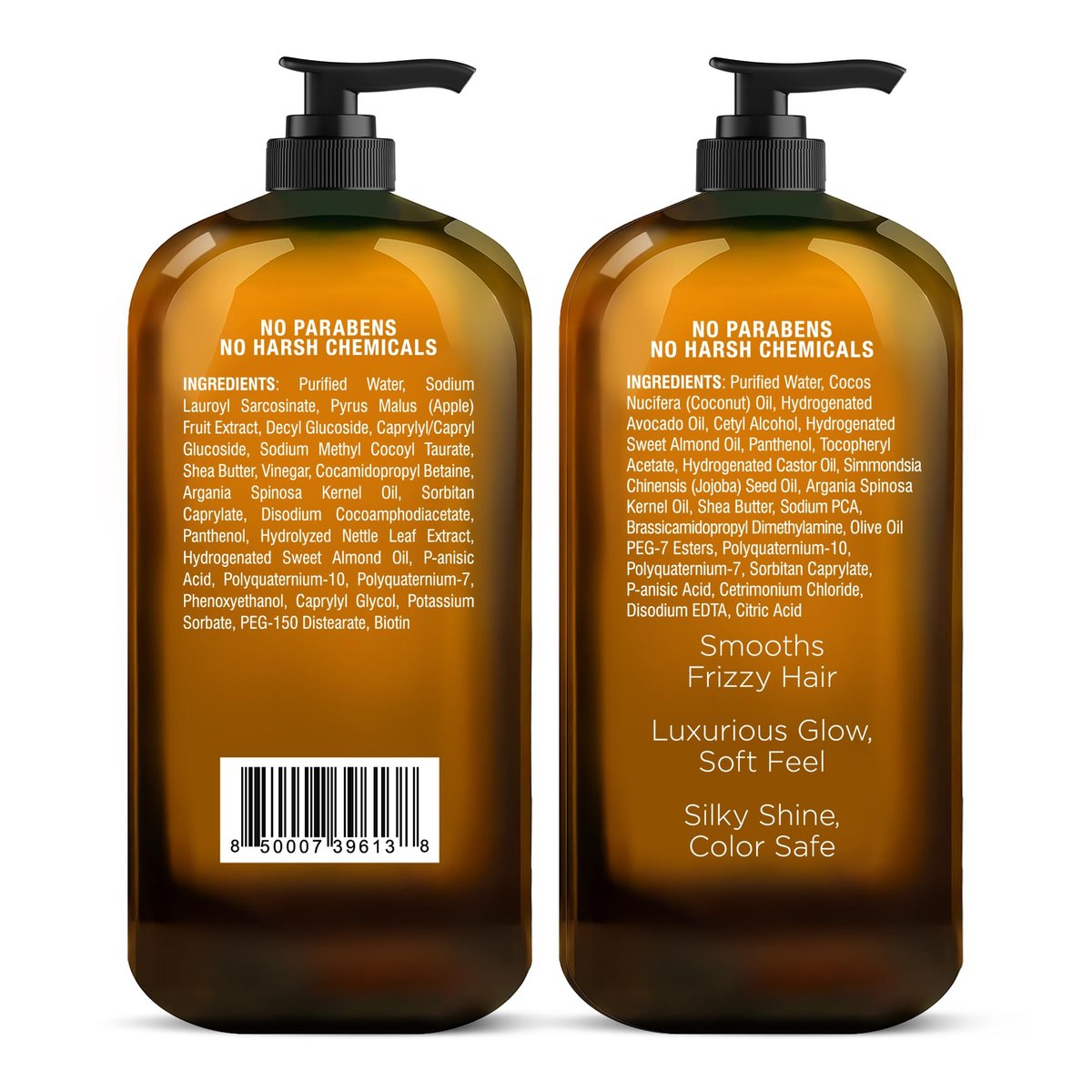 Majestic Pure Apple Cider Vinegar Shampoo & Avocado Coconut Conditioner Set – Restore Shine, Reduce Itchy Scalp & Frizz – Sulfate Free for All Hair Types – 2 x 16 fl oz Avelisse