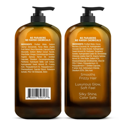 Majestic Pure Apple Cider Vinegar Shampoo & Avocado Coconut Conditioner Set – Restore Shine, Reduce Itchy Scalp & Frizz – Sulfate Free for All Hair Types – 2 x 16 fl oz Avelisse