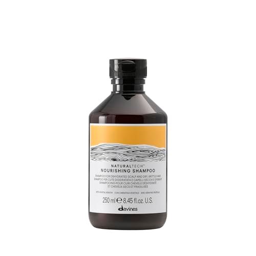 Davines Naturaltech Nourishing Shampoo – Restructuring & Hydrating for Dry & Damaged Hair with Vegetal Keratin, 8.45 fl oz Avelisse
