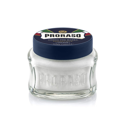 Proraso Pre Shave Conditioning Cream - Aloe Vera & Vitamin E - Protective Formula for Dry, Rough Skin & Beard - 3.6 oz Avelisse
