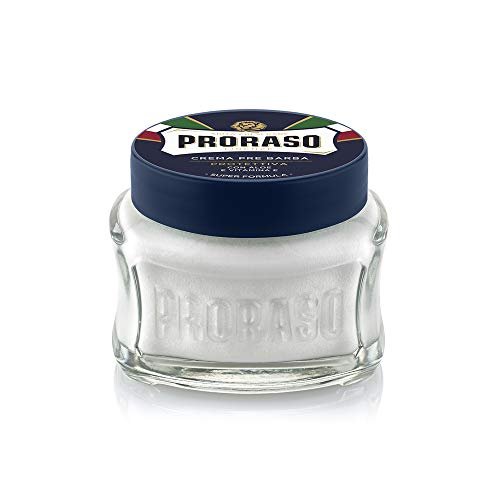 Proraso Pre Shave Conditioning Cream - Aloe Vera & Vitamin E - Protective Formula for Dry, Rough Skin & Beard - 3.6 oz Avelisse