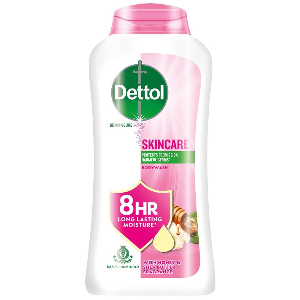 Dettol Skincare Body Wash and Shower Gel for Women and Men, 250ml | Soap-Free Bodywash with 8h Moisturization - görsel 1