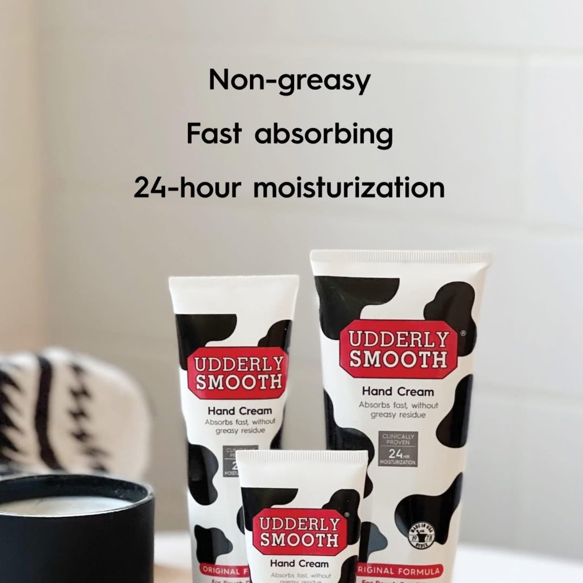 Udderly Smooth Hand & Body Cream Bundle (2 oz + 12 oz) - Daily Moisturizer for Dry, Irritated Skin - Dermatologist Tested - 3 Items Total - görsel 9