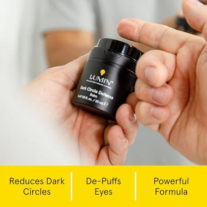 Lumin Men’s Dark Circle Defense Balm – Hydrating Eye Cream with Caffeine & Niacinamide, Korean Skincare for Men, Reduces Puffiness, Fine Lines & Dark Circles, 20ml Avelisse