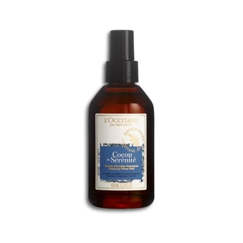 L'Occitane Cocon de Sérénité Relaxing Pillow Mist - 3.3 fl oz (100 ml) - Calming Lavender & Essential Oils for Restful Sleep Avelisse