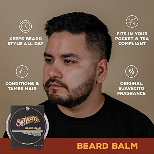Suavecito Original Scent Beard Balm – 1.5 oz | Condition & Nourish Beard & Skin Avelisse