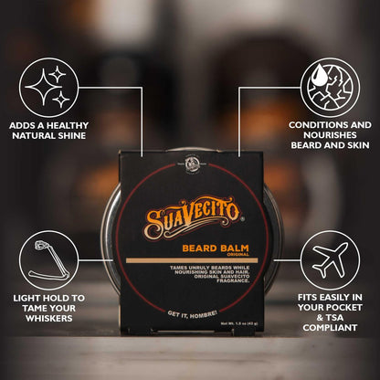 Suavecito Original Scent Beard Balm – 1.5 oz | Condition & Nourish Beard & Skin Avelisse
