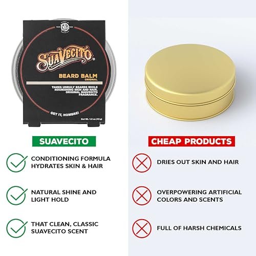 Suavecito Original Scent Beard Balm – 1.5 oz | Condition & Nourish Beard & Skin Avelisse
