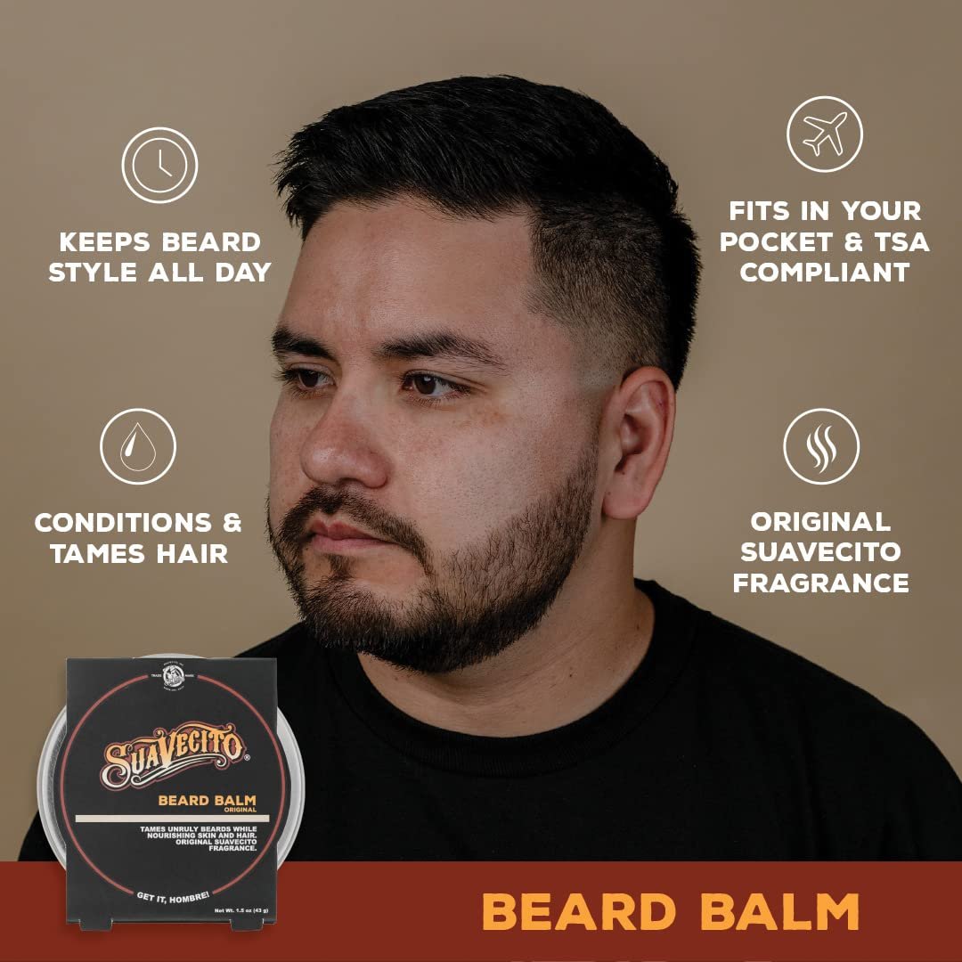 Suavecito Original Scent Beard Balm – 1.5 oz | Condition & Nourish Beard & Skin Avelisse