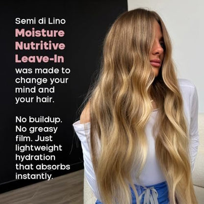 ALFAPARF MILANO Semi di Lino Moisture Nutritive Shampoo and Conditioner Set for Dry Hair - Sulfate Free, Color Safe, Adds Shine and Softness Avelisse