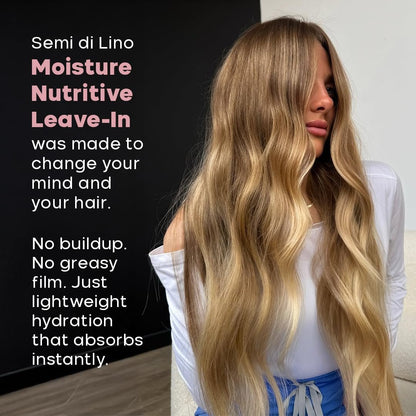 ALFAPARF MILANO Semi di Lino Moisture Nutritive Shampoo and Conditioner Set for Dry Hair - Sulfate Free, Color Safe, Adds Shine and Softness Avelisse