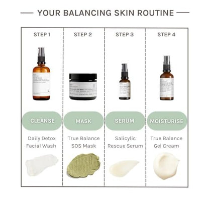 Evolve Organic Beauty Natural Salicylic Rescue Serum | Vegan Clean Beauty, 1 fl oz (30 mL)