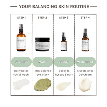Evolve Organic Beauty Natural Salicylic Rescue Serum | Vegan Clean Beauty, 1 fl oz (30 mL)