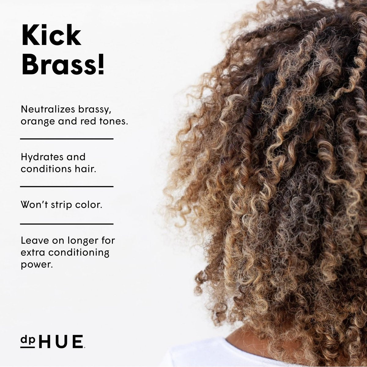 dpHUE Cool Brunette Conditioner - 6.5 oz - Blue Pigments Neutralize Brassy Tones - Color Safe - Sulfate Free - görsel 3