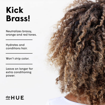 dpHUE Cool Brunette Conditioner - 6.5 oz - Blue Pigments Neutralize Brassy Tones - Color Safe - Sulfate Free