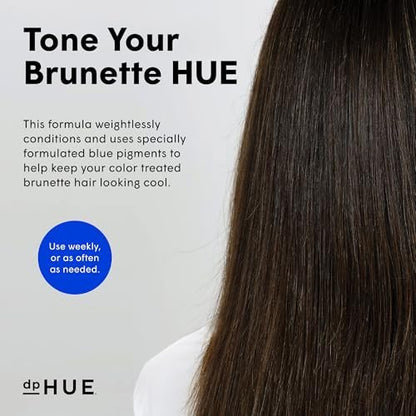 dpHUE Cool Brunette Conditioner - 6.5 oz - Blue Pigments Neutralize Brassy Tones - Color Safe - Sulfate Free