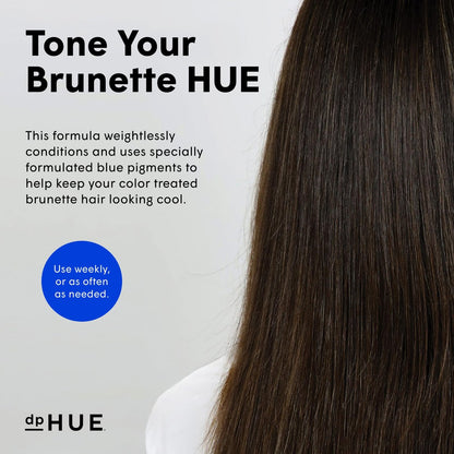 dpHUE Cool Brunette Conditioner - 6.5 oz - Blue Pigments Neutralize Brassy Tones - Color Safe - Sulfate Free