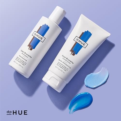 dpHUE Cool Brunette Conditioner - 6.5 oz - Blue Pigments Neutralize Brassy Tones - Color Safe - Sulfate Free - görsel 12