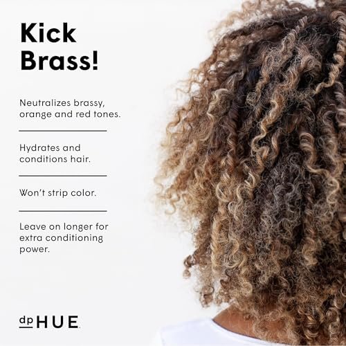 dpHUE Cool Brunette Conditioner - 6.5 oz - Blue Pigments Neutralize Brassy Tones - Color Safe - Sulfate Free - görsel 4