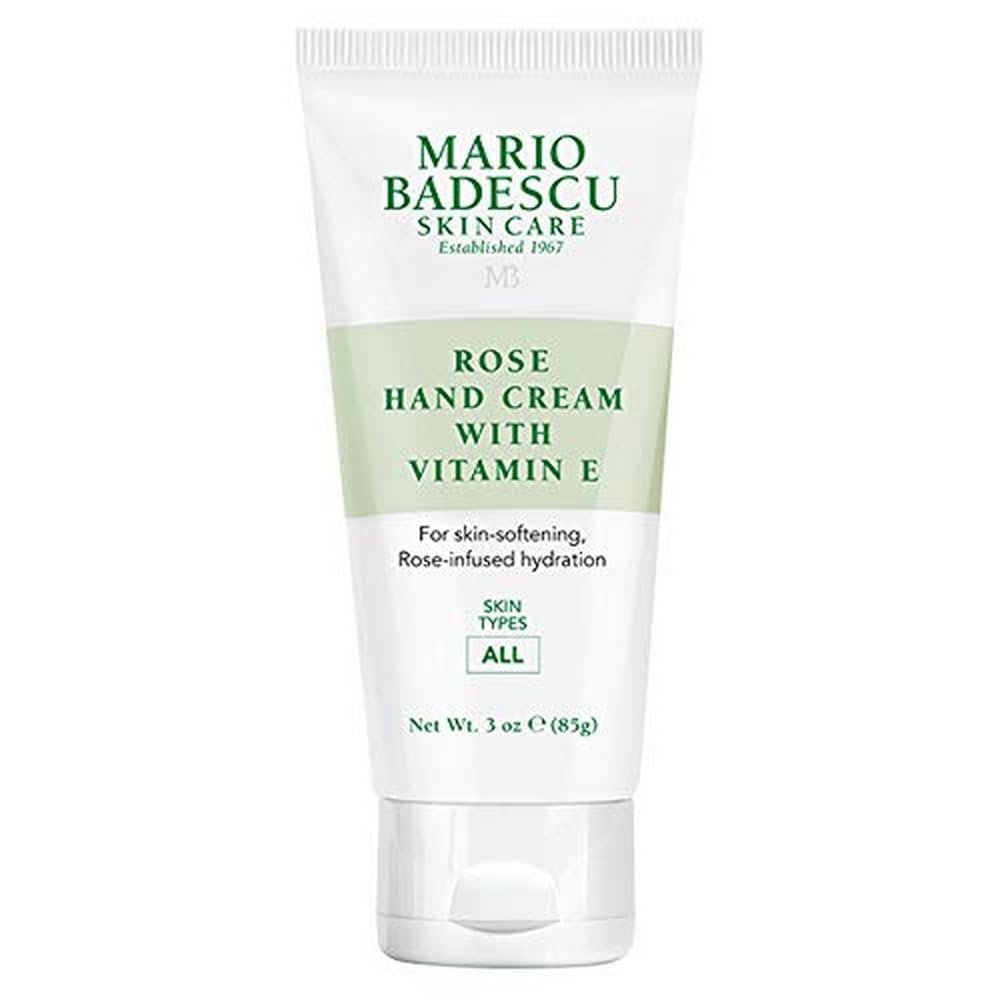 Mario Badescu Rose Hand Cream with Vitamin E - Non-Greasy, Fast-Absorbing Moisturizer for Dry Cracked Hands, 3 oz - görsel 1