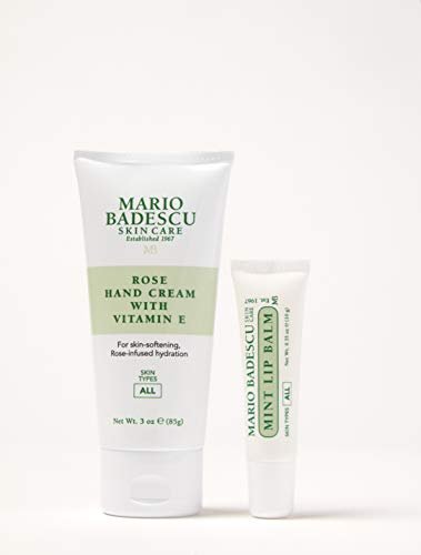 Mario Badescu Rose Hand Cream with Vitamin E - Non-Greasy, Fast-Absorbing Moisturizer for Dry Cracked Hands, 3 oz