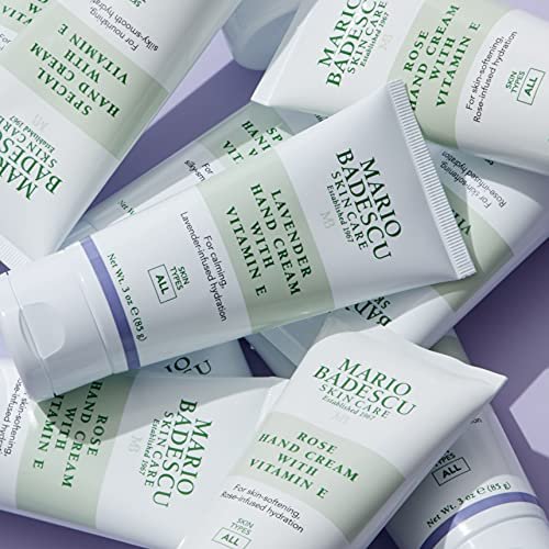 Mario Badescu Rose Hand Cream with Vitamin E - Non-Greasy, Fast-Absorbing Moisturizer for Dry Cracked Hands, 3 oz - görsel 11