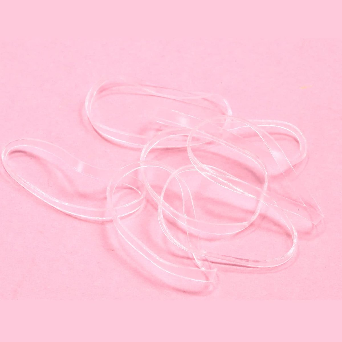 BEBEEPOO Clear Hair Elastics 2500pcs - Strong & Reusable Mini Rubber Hair Bands - görsel 8