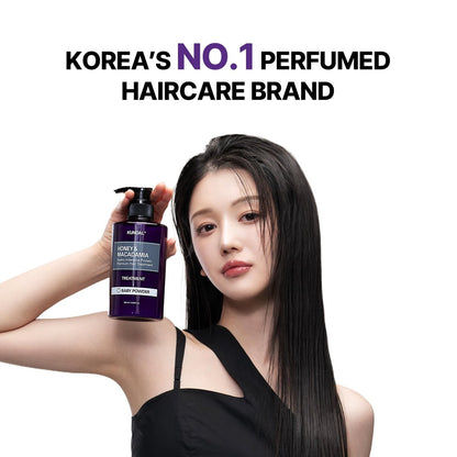 KUNDAL Honey & Macadamia Natural Conditioner - Korean Hair Care for Damage Repair, Deep Hydration, Long Lasting Fragrance - 16.9 fl oz (Ylang Ylang)