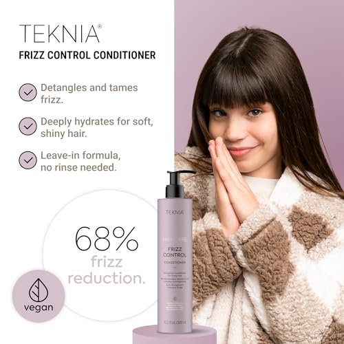 Lakmé Teknia Frizz Control Leave In Conditioner - Anti Frizz for Frizzy or Curly Hair, 10.2 Fl Oz - görsel 4