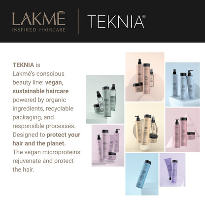 Lakmé Teknia Frizz Control Leave In Conditioner - Anti Frizz for Frizzy or Curly Hair, 10.2 Fl Oz