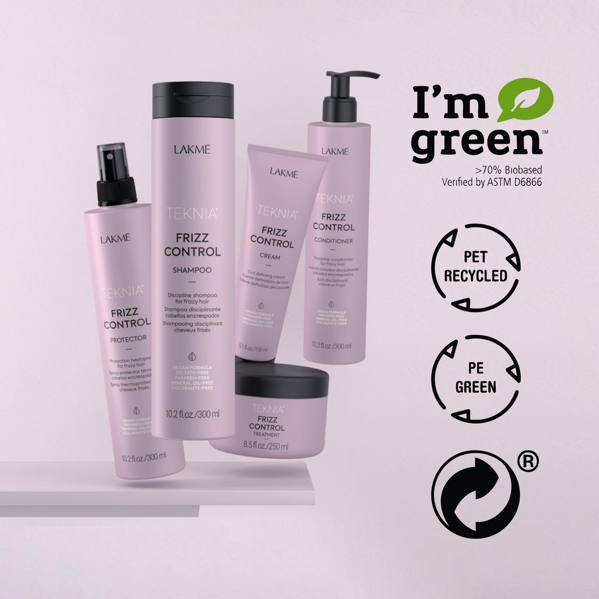 Lakmé Teknia Frizz Control Leave In Conditioner - Anti Frizz for Frizzy or Curly Hair, 10.2 Fl Oz - görsel 7
