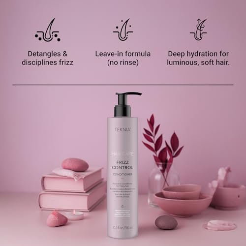 Lakmé Teknia Frizz Control Leave In Conditioner - Anti Frizz for Frizzy or Curly Hair, 10.2 Fl Oz - görsel 6