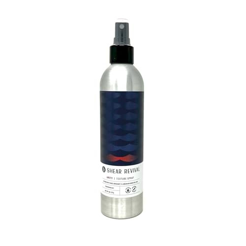 Shear Revival Amity Texture Spray – Vegan Light Hold Matte Finish for All Hair Types with Sea Salt & Kaolin Clay Avelisse