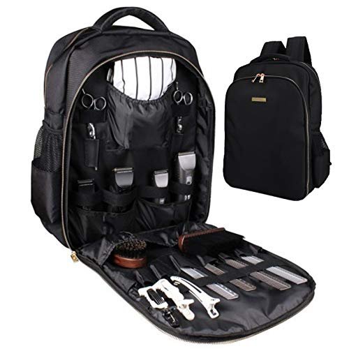 NADAENMF Barber Supplies Bag Organizer – Portable Clipper Backpack for Hairstylists & Cosmetologists | Canvas Clipper Case for Men & Women Avelisse