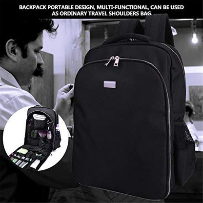 NADAENMF Barber Supplies Bag Organizer – Portable Clipper Backpack for Hairstylists & Cosmetologists | Canvas Clipper Case for Men & Women Avelisse