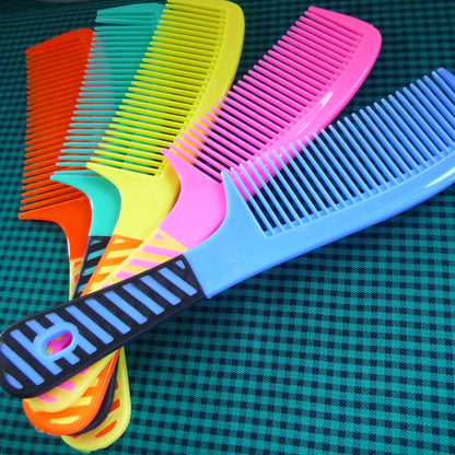 zYoung 5-Piece Hair Comb Set for Women – Round Comb with Handle, Detangling & Styling Essentials (Blue)