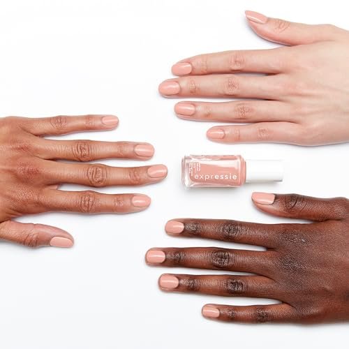 essie expressie Quick-Dry Vegan Nail Polish - Crop Top and Roll - Pink Beige - 0.33 oz - görsel 6