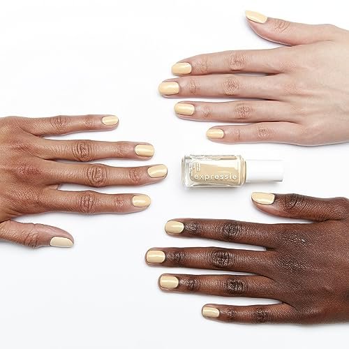 essie Expressie Quick-Dry Nail Polish – Busy Beeline, Vegan, Soft Yellow, 0.33 fl oz - görsel 5
