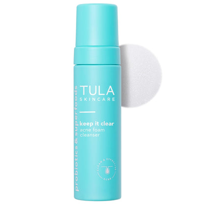 TULA Keep It Clear Acne Foam Cleanser with Salicylic & Azelaic Acid, Prebiotics - 6.3 fl oz Avelisse
