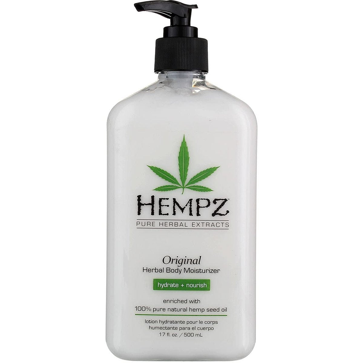 Hempz Body Moisturizer Original 17 oz (500ml) Pump - Pack of 2 Avelisse