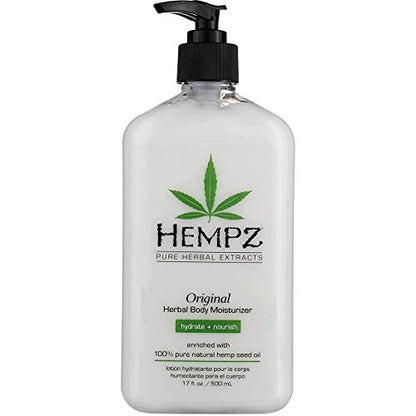 Hempz Body Moisturizer Original 17 oz (500ml) Pump - Pack of 2 Avelisse
