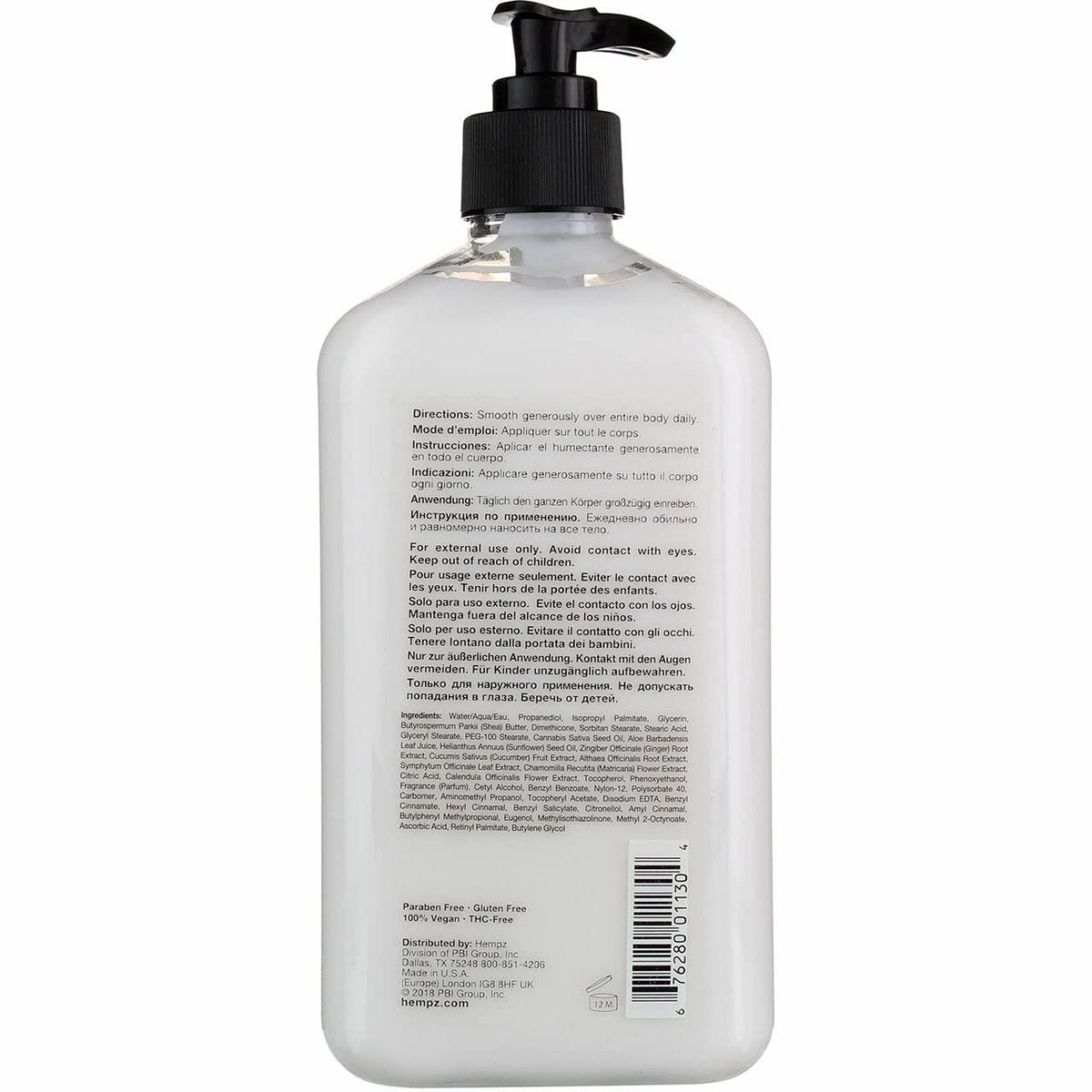 Hempz Body Moisturizer Original 17 oz (500ml) Pump - Pack of 2 Avelisse